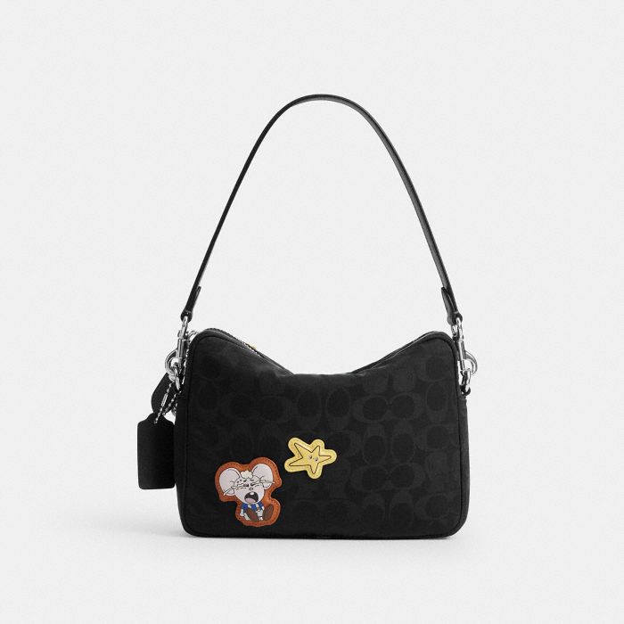 COACH | BRAIN DEAD DAKOTA 經典 SIGNATURE 尼龍貼飾 斜背手袋