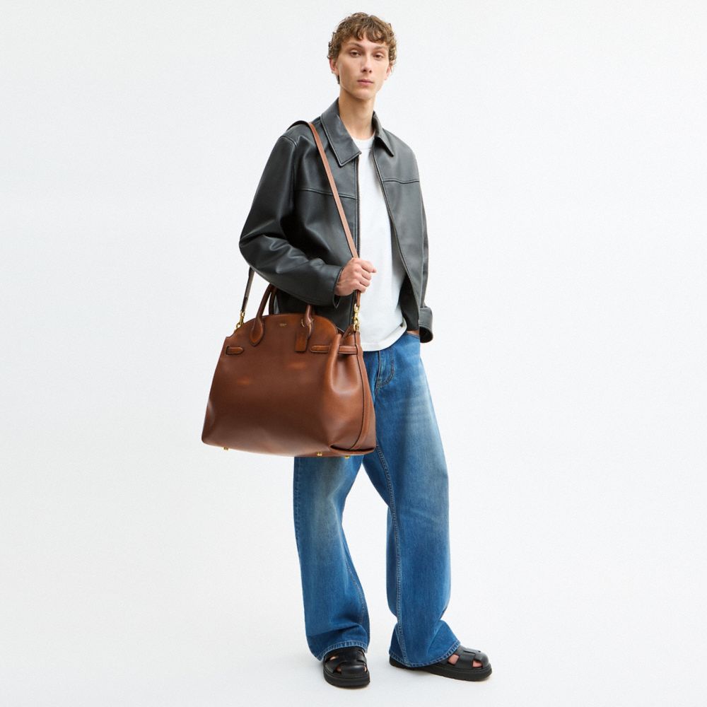 SOFT EMPIRE CARRYALL BAG 48 IN LOVED LEATHER