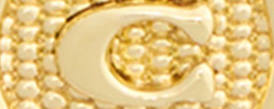 立體經典 SIGNATURE 硬幣和仿珍珠吊墜項鏈