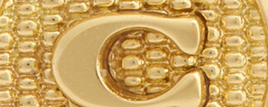 立體經典 SIGNATURE 硬幣裝飾耳釘