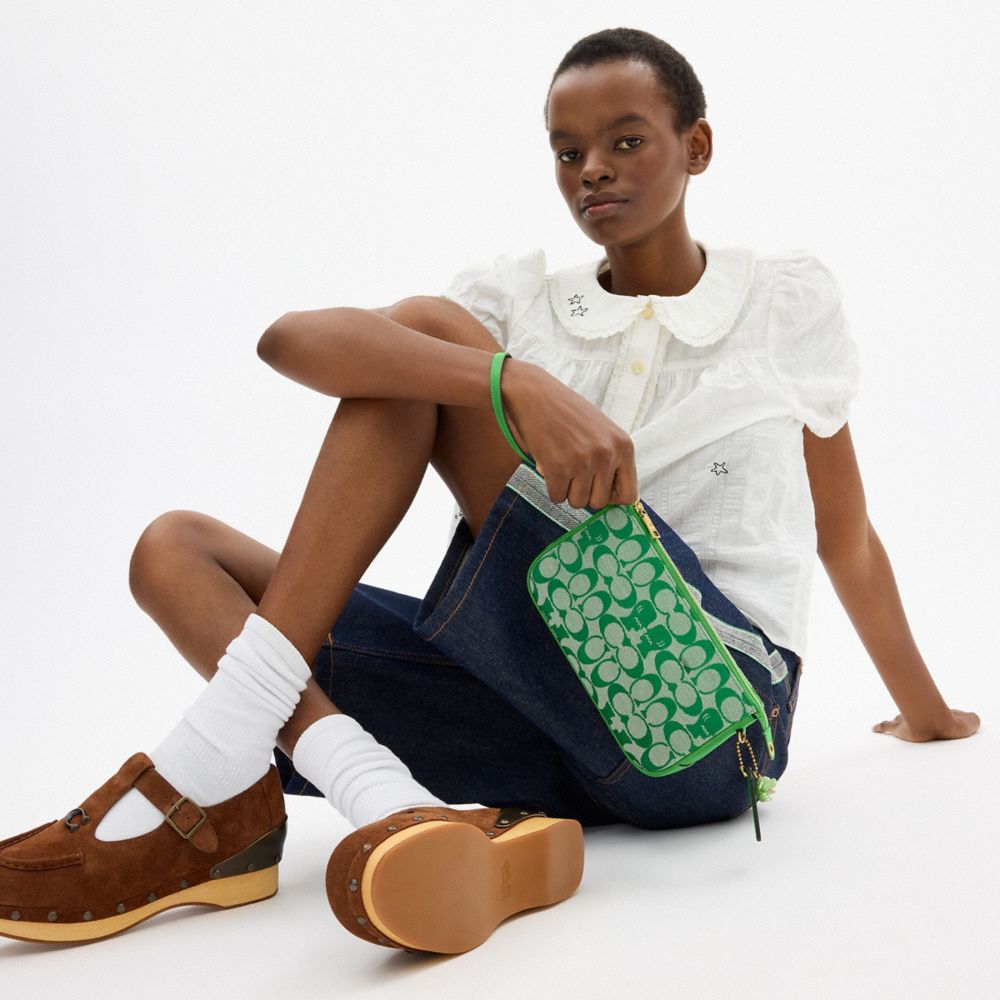 COACH | BRAIN DEAD PLAZA BAG IN SIGNATURE JACQUARD