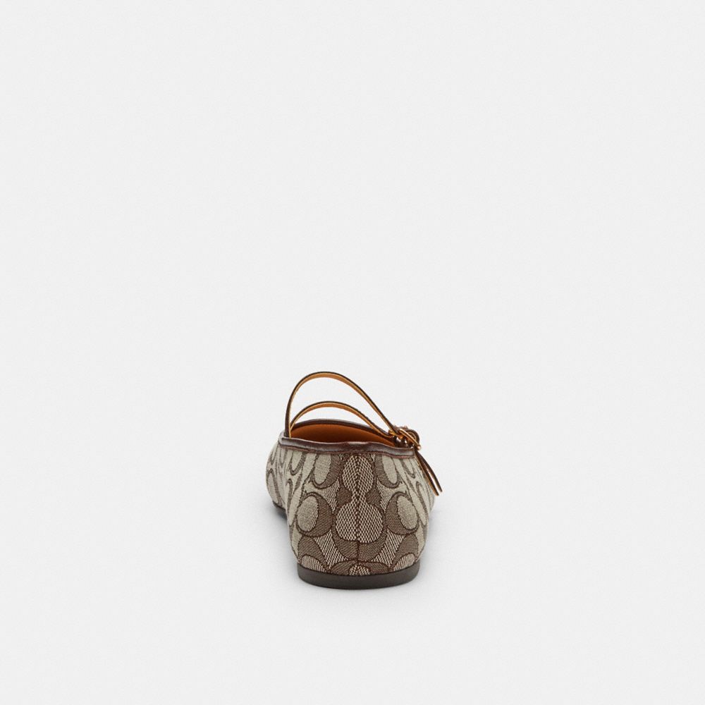 DOUBLE BUCKLE MARY JANE IN SIGNATURE JACQUARD