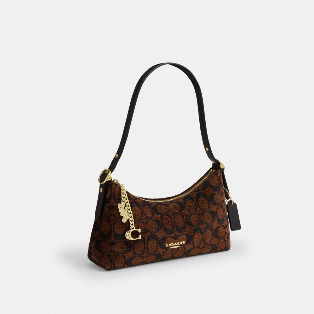 EMEILIA SHOULDER BAG IN SIGNATURE CHENILLE