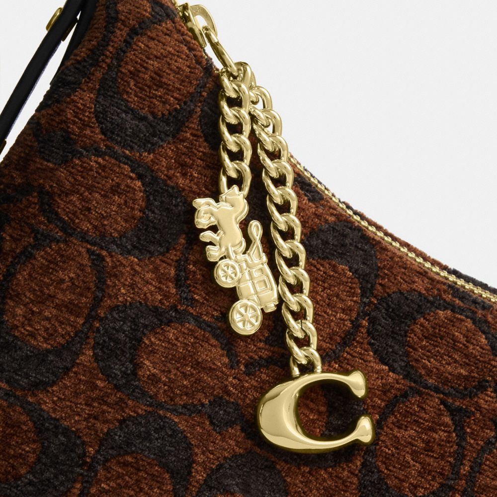 EMEILIA SHOULDER BAG IN SIGNATURE CHENILLE