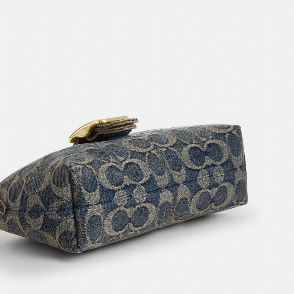 ABBIE SHOULDER BAG IN SIGNATURE REGENERATIVE COTTON DENIM