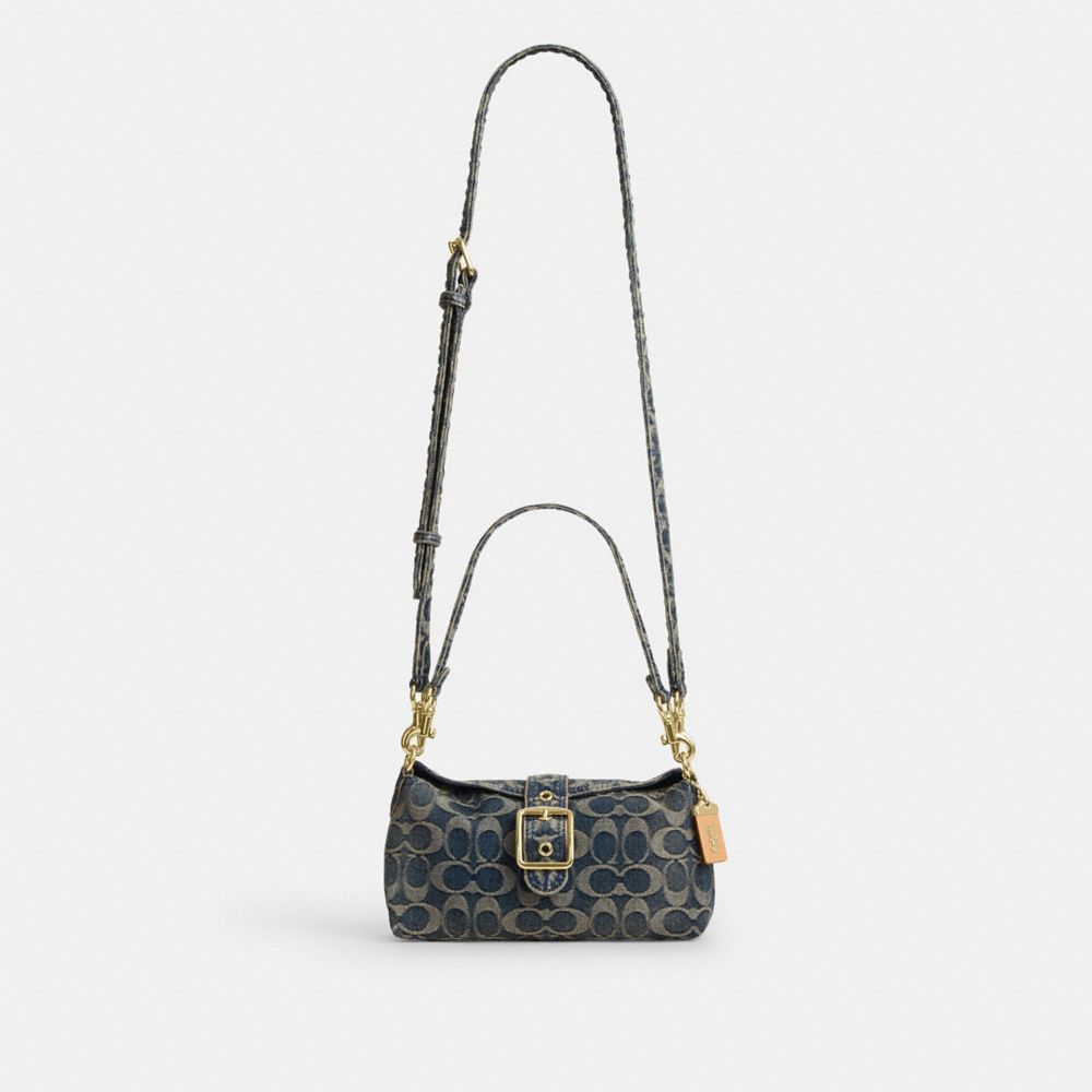 ABBIE SHOULDER BAG IN SIGNATURE REGENERATIVE COTTON DENIM