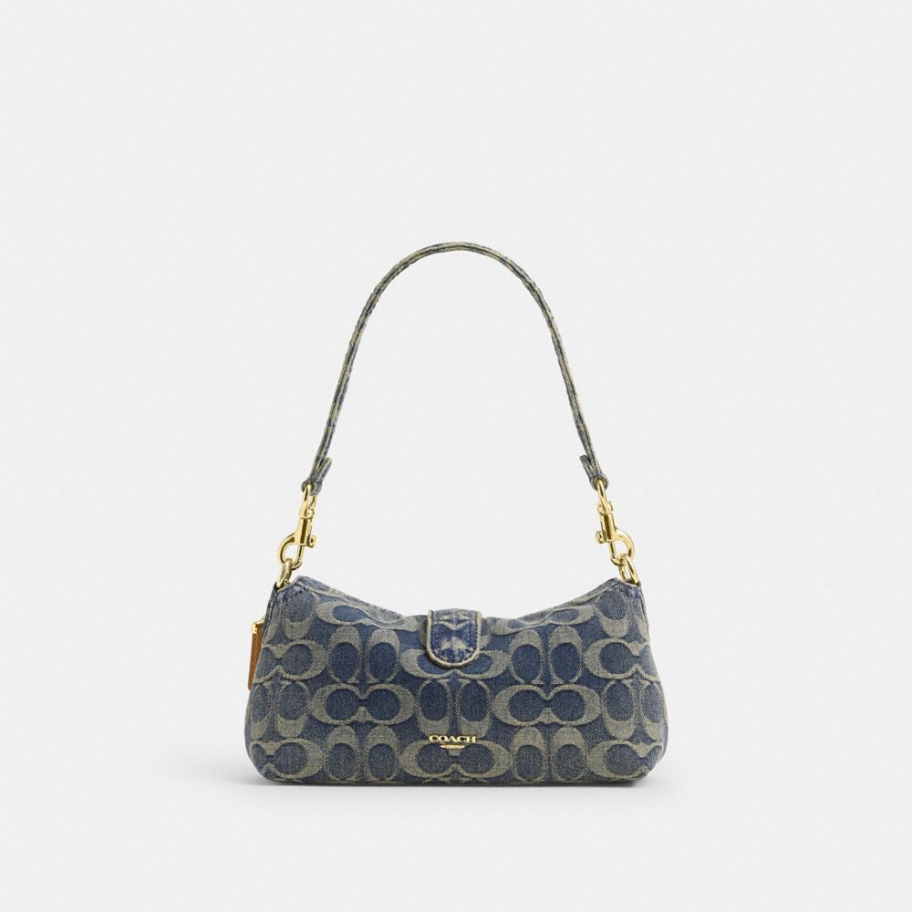 ABBIE SHOULDER BAG IN SIGNATURE REGENERATIVE COTTON DENIM