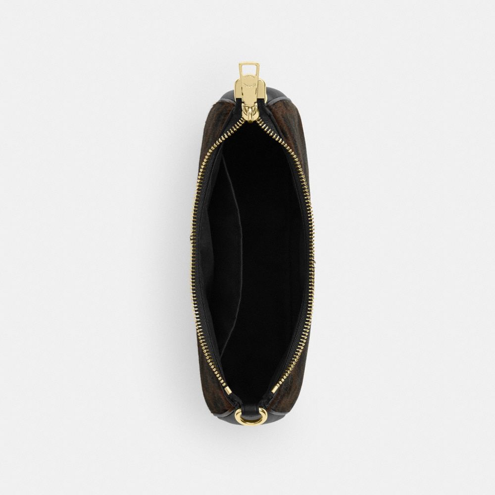 TERI SHOULDER BAG IN HAIRCALF WITH LEOPARD PRINT