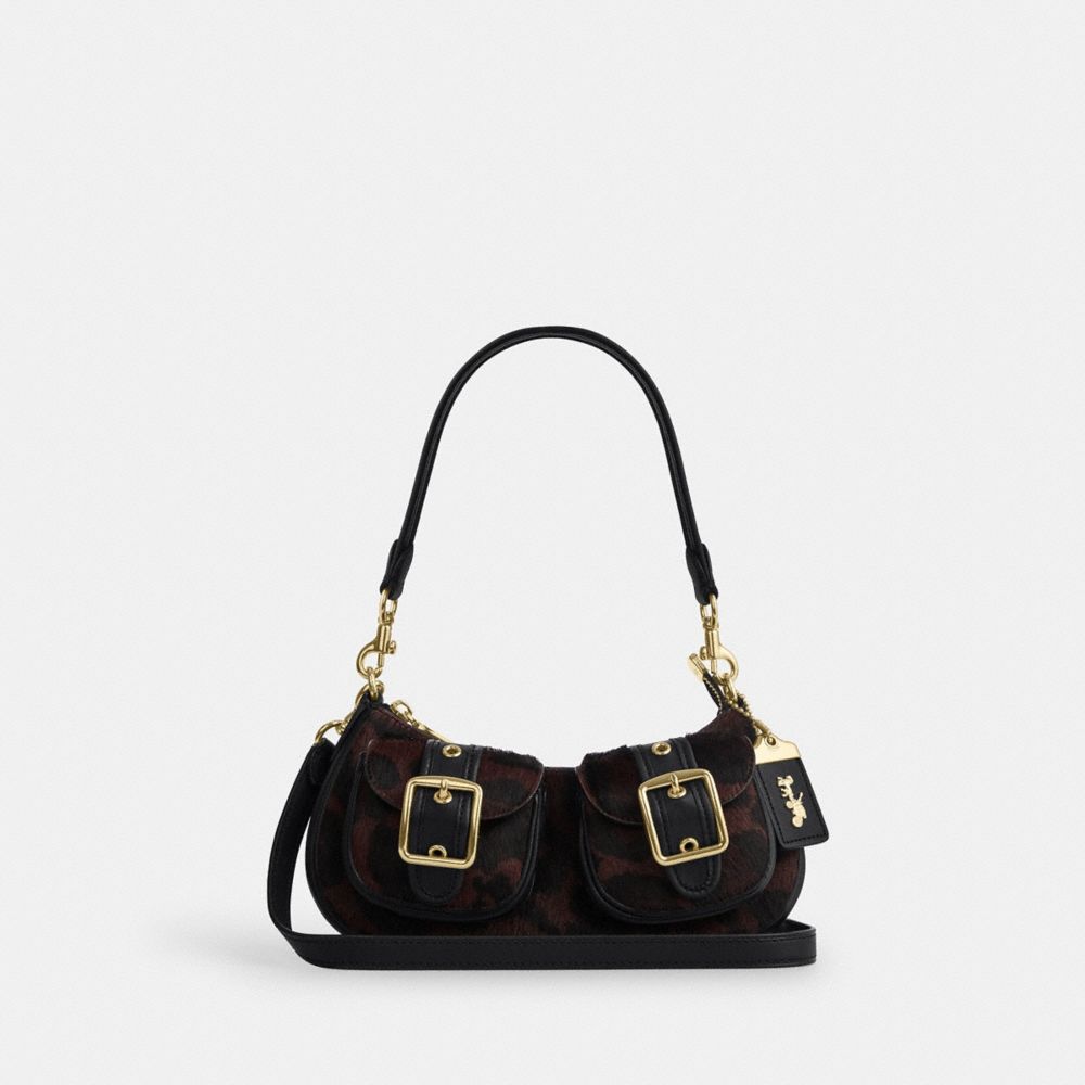 ASHTON BAG IN HAIRCALF WITH LEOPARD PRINT