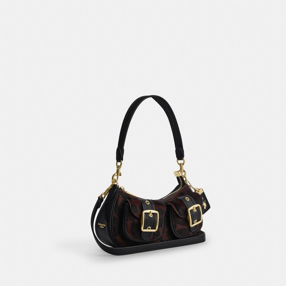 ASHTON BAG IN HAIRCALF WITH LEOPARD PRINT