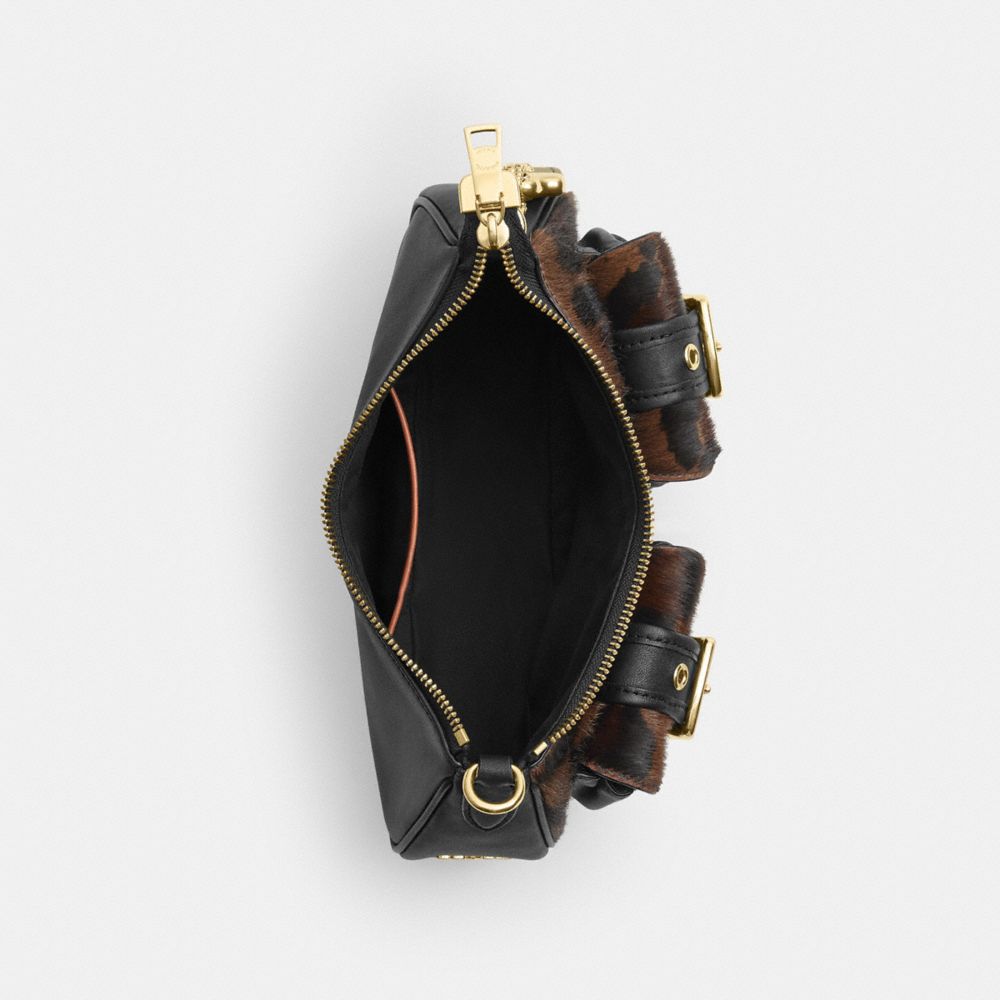 ASHTON BAG IN HAIRCALF WITH LEOPARD PRINT