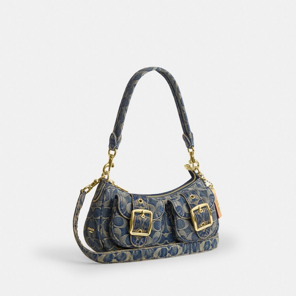 ASHTON BAG IN SIGNATURE REGENERATIVE COTTON DENIM
