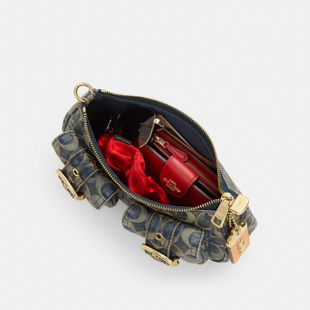 ASHTON BAG IN SIGNATURE REGENERATIVE COTTON DENIM