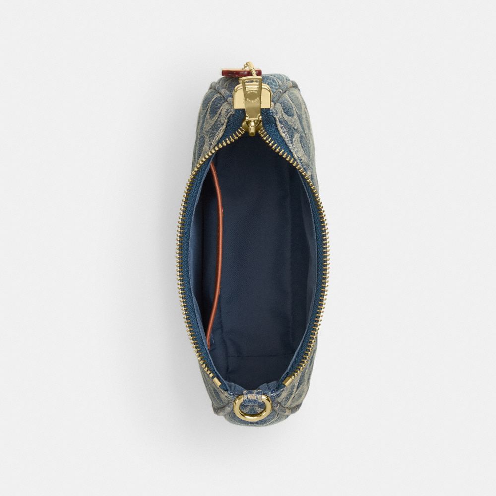 TERI MINI CROSSBODY BAG IN SIGNATURE REGENERATIVE COTTON DENIM