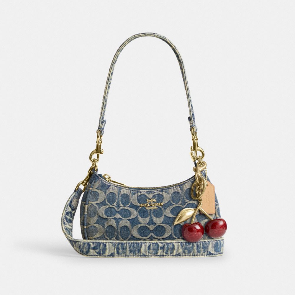 TERI MINI CROSSBODY BAG IN SIGNATURE REGENERATIVE COTTON DENIM