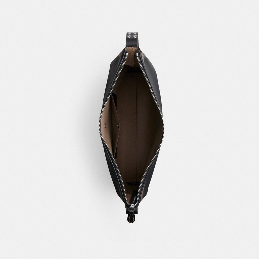 MOTT MESSENGER BAG 38 IN LOVED LEATHER WITH STUDS