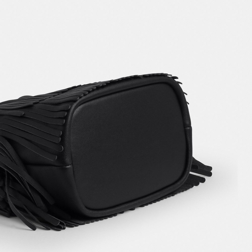 FAYE MINI DRAWSTRING BAG WITH FRINGE