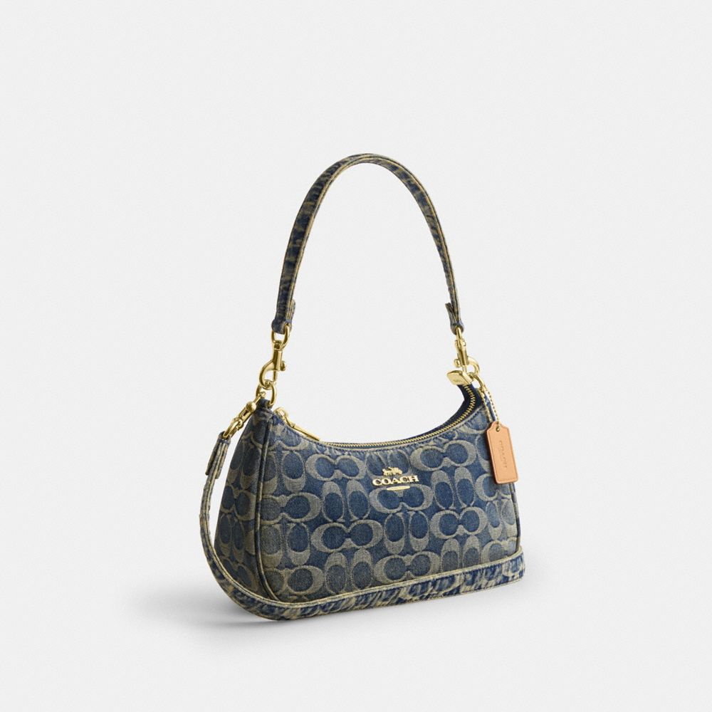 TERI SHOULDER BAG IN SIGNATURE REGENERATIVE COTTON DENIM