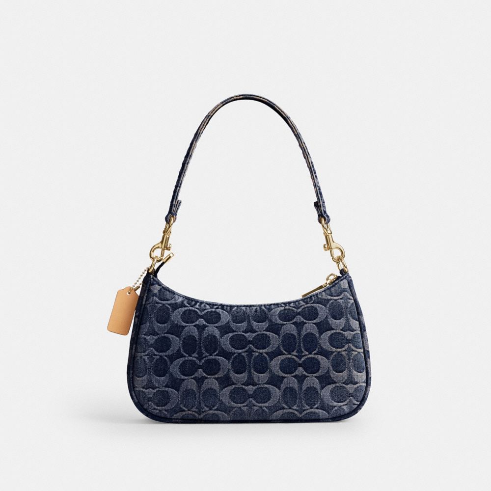 TERI SHOULDER BAG IN SIGNATURE REGENERATIVE COTTON DENIM