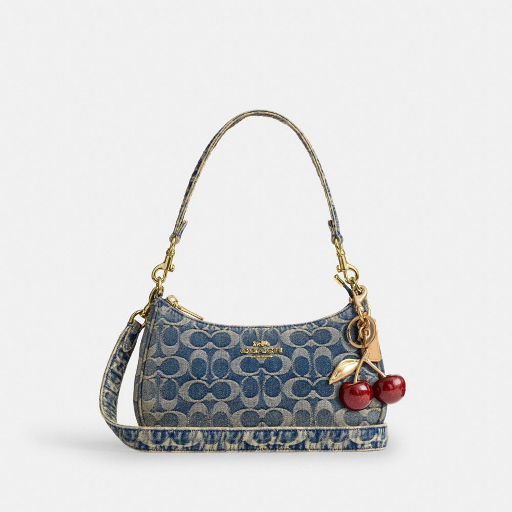 TERI SHOULDER BAG IN SIGNATURE REGENERATIVE COTTON DENIM