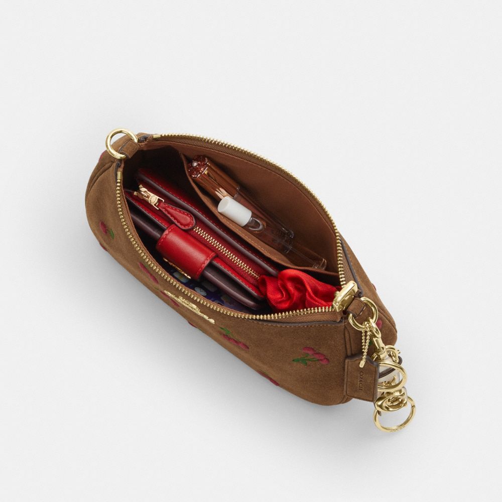 TERI SHOULDER BAG WITH CHERRY EMBROIDERY