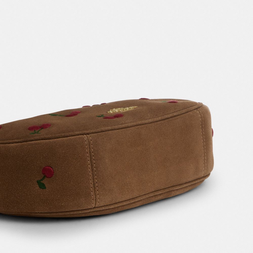 EMILY SHOULDER BAG WITH CHERRY EMBROIDERY