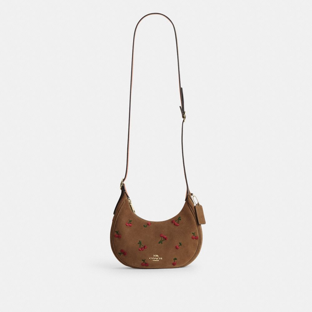 EMILY SHOULDER BAG WITH CHERRY EMBROIDERY