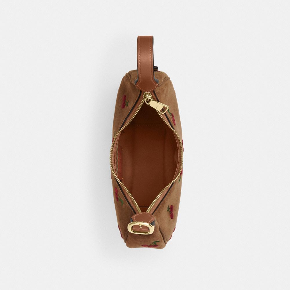 EMILY SHOULDER BAG WITH CHERRY EMBROIDERY