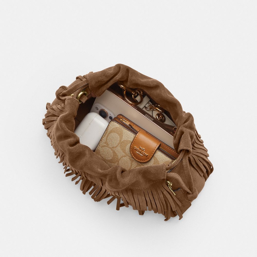 FAYE SHOULDER BAG WITH FRINGE