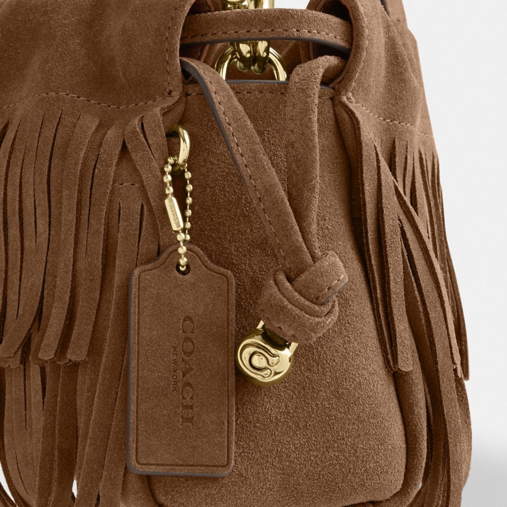 FAYE SHOULDER BAG WITH FRINGE