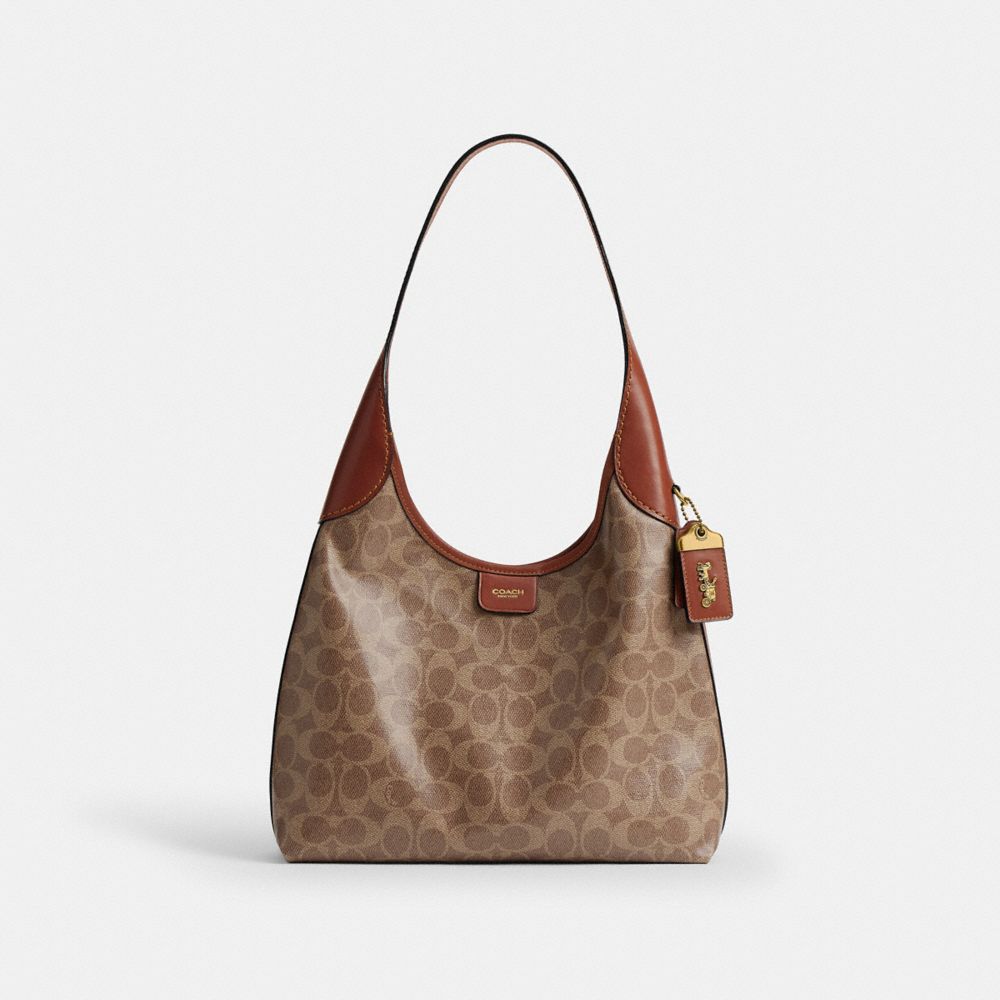 BROOKLYN SHOULDER BAG 28 IN SIGNATURE CANVAS