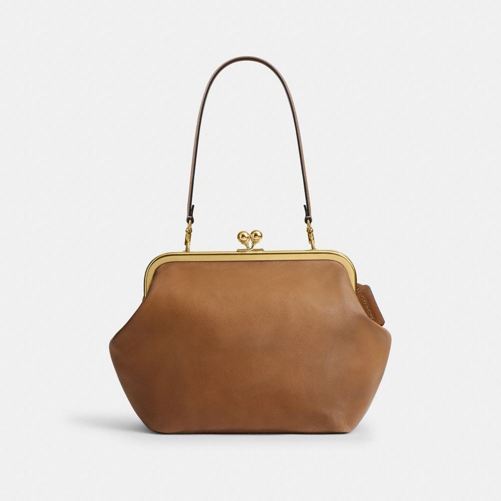 COACH®,Kisslock Frame Bag 27,,Front View