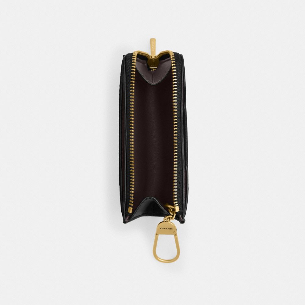 ESSENTIAL 經典 SIGNATURE UPCRAFTED 皮革鑰匙拉鍊卡夾
