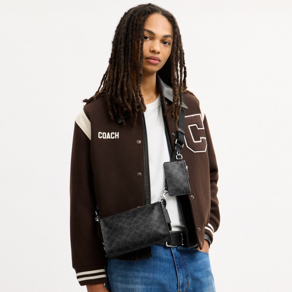 HARRISON CROSSBODY BAG IN SIGNATURE UPCRAFTEDLEATHER