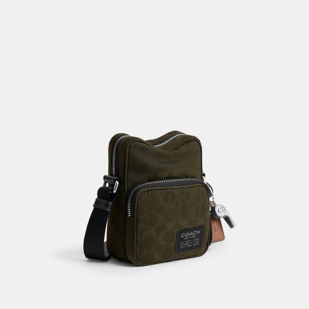 LOCKE CROSSBODY BAG IN SIGNATURE NYLON JACQUARD