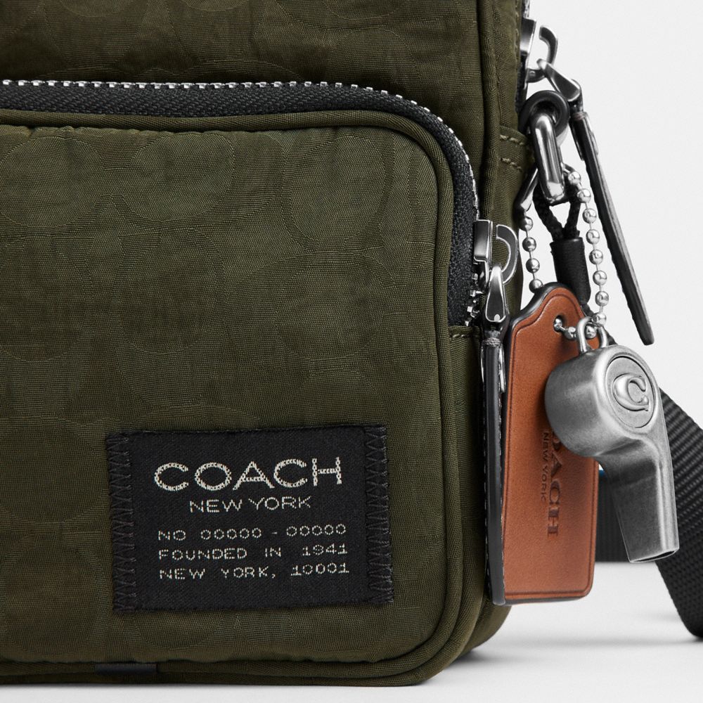 LOCKE CROSSBODY BAG IN SIGNATURE NYLON JACQUARD