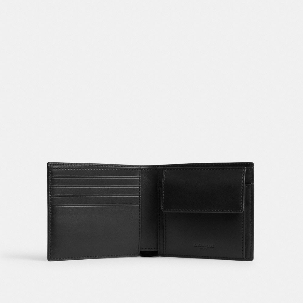 經典 SIGNATURE UPCRAFTED 皮革貼紙印花零錢皮夾