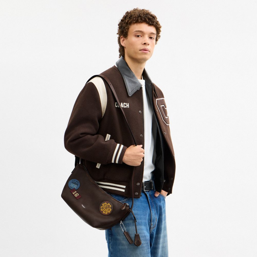 MOTT SLING BAG 22 IN LOVED LEATHER WITH STICKERS