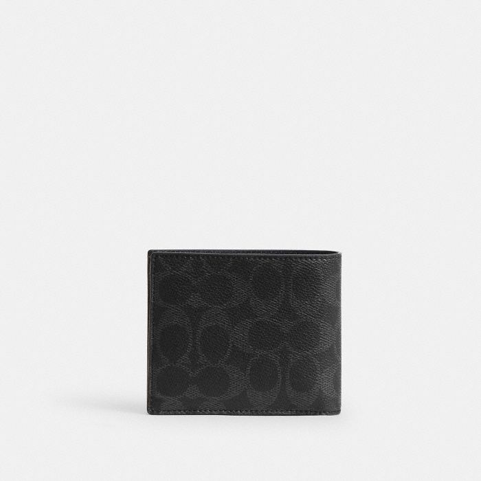 經典 SIGNATURE UPCRAFTED 皮革貼紙印花三合一皮夾