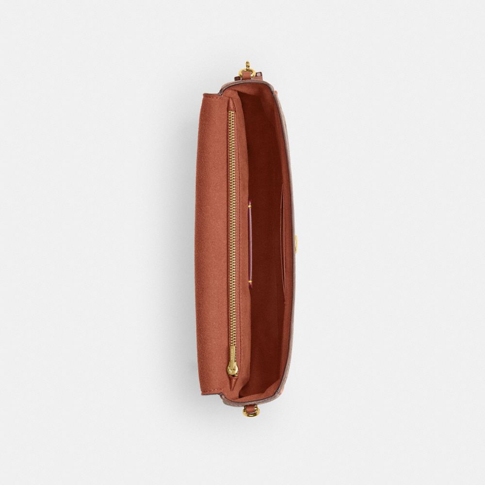 BROOK FLAP CHAIN BAG IN SIGNATURE UPCRAFTEDLEATHER