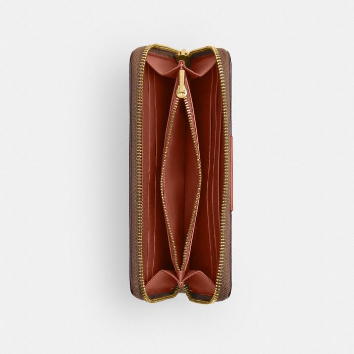 ESSENTIAL UPCRAFTED 皮革 纖巧型風琴褶拉鍊皮夾