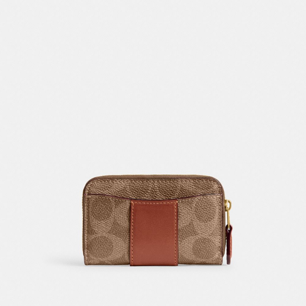 ESSENTIAL SMALL ZIP AROUND CARD CASE IN SIGNATURE UPCRAFTEDLEATHER