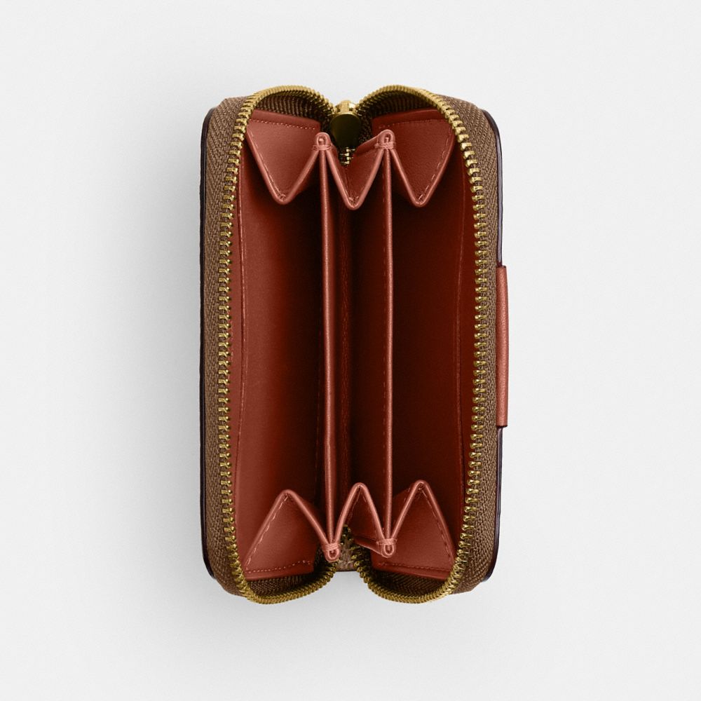 ESSENTIAL SMALL ZIP AROUND CARD CASE IN SIGNATURE UPCRAFTEDLEATHER
