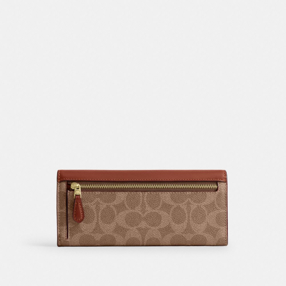 MILA 經典 SIGNATURE UPCRAFTED 皮革長版翻蓋皮夾