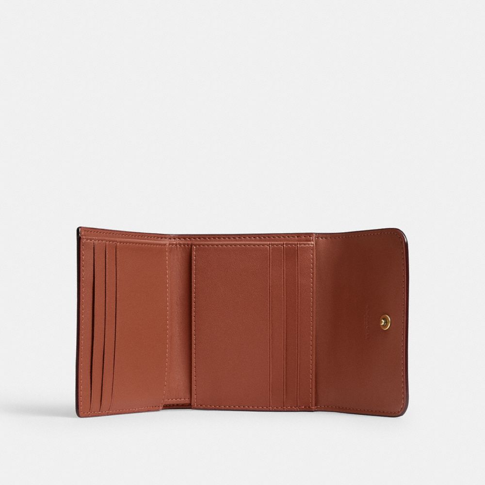 MILA SMALL FLAP WALLET IN SIGNATURE UPCRAFTEDLEATHER