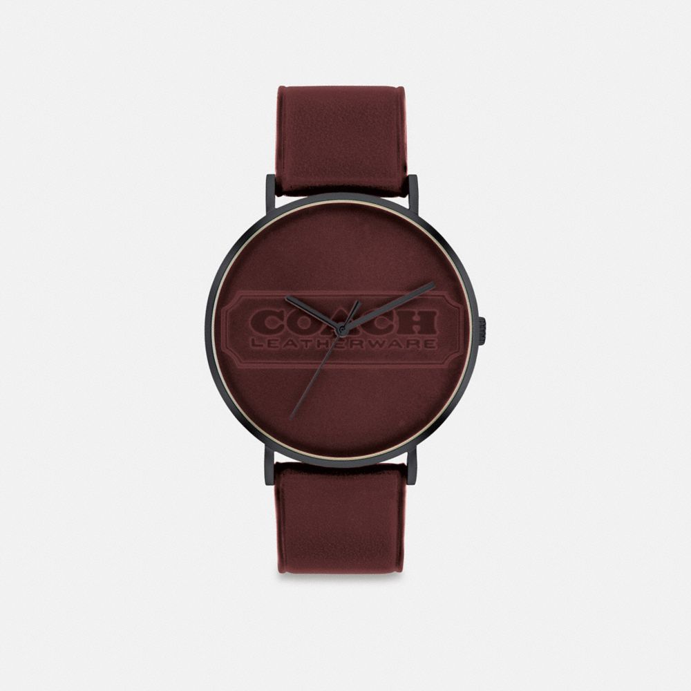 CG003 - Charles Watch, 41 Mm Bordeaux