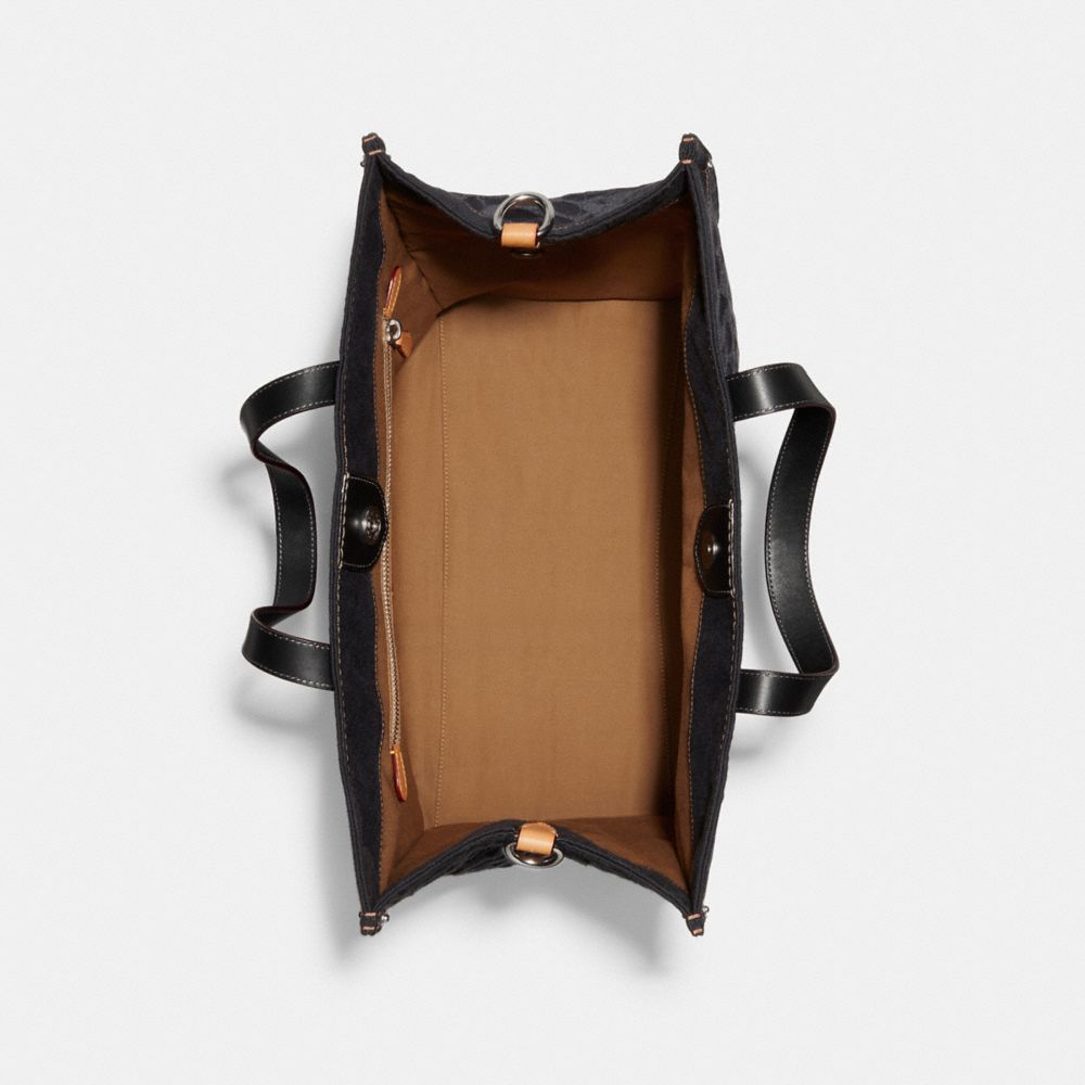 FIELD 40 經典 SIGNATURE 丹寧托特手袋