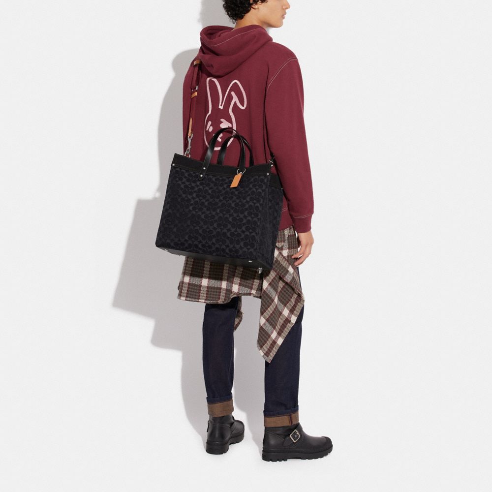 FIELD 40 經典 SIGNATURE 丹寧托特手袋