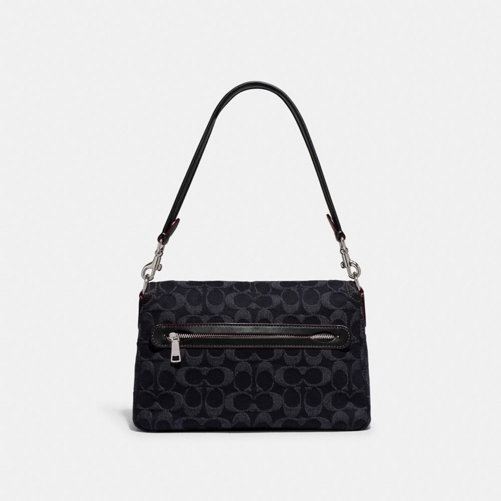 SOFT TABBY 經典 SIGNATURE 丹寧面料柔軟單肩手袋