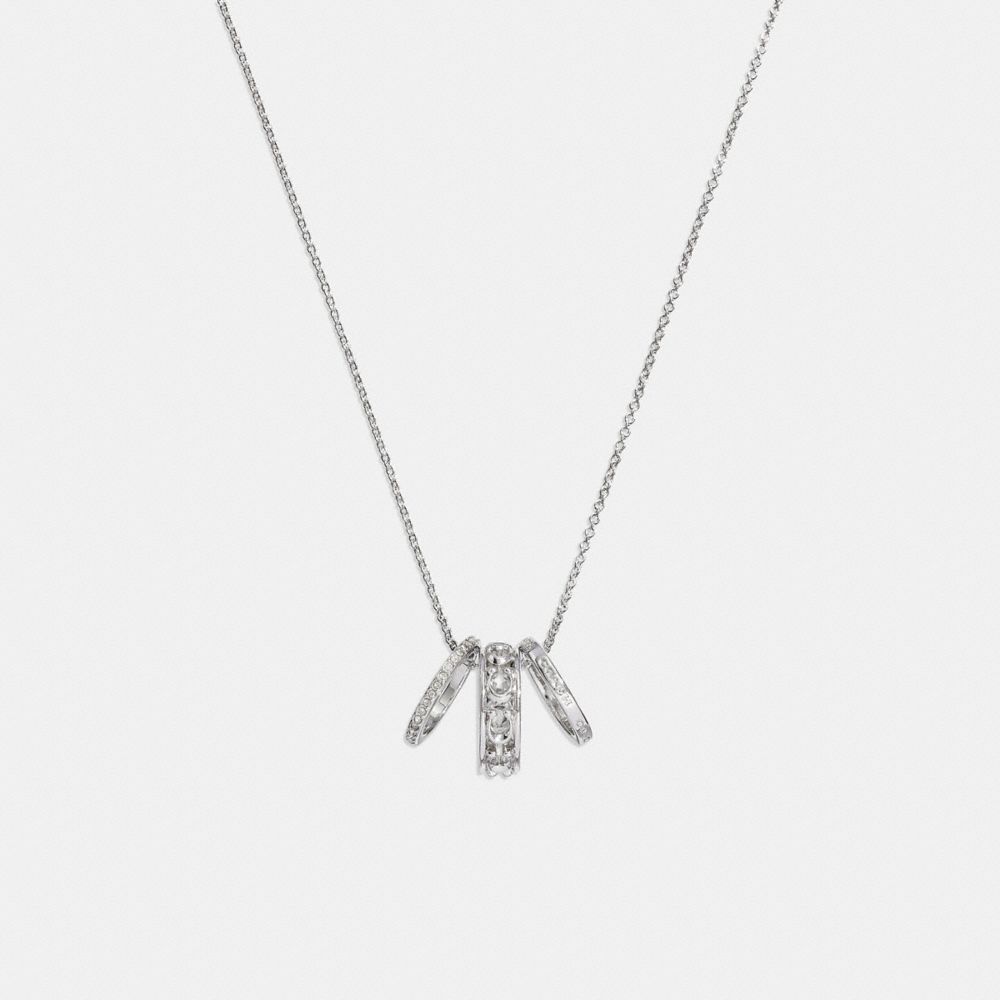 CG142 - Signature Metal Pendant Necklace Silver